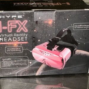 Hype I-FX Virtual Reality Headset Watch Photos Play Video Games Adj. Strap Pink!